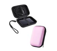 Hard Drive Case for Toshiba Canvio Partner 4TB Portable External Storage Carrying Bag,Powfix Shockproof EVA Protective Cover for Hard Drives, Pink
