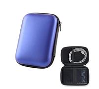Hard Drive Cover Case, Ssd Carry Cable Case Multi-Purpose Universal Carry Pouch Compatible With Western Digital Wd Elements Seagate, 2.5’’ Eva Shockproof Travel Case - Blue