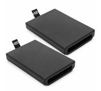 Hard Drive Enclosure forXbox 360 Slim, 2 Pack Replacement HDD Case Shell, Plastic, Compatible with 20GB 60GB 120GB 250GB 500GB(Not Inclube Hard Disk)