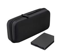 Hard Drive Storage Case Shockproof Carry Bag for On the Go - Case with Adjustable Handle and Cylindrical Design for Computer Accessories On the Go