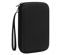Hard Electronic Organizer Travel Cable Accessories Bag, Waterproof Electronic Organizer Case, Portable EVA Electronic Organizer Bag for Power Bank, Adapter, Chargers, Mouse, Cable, Flash Drive (Black)