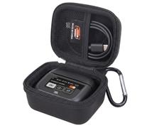 Hard EVA Carry Case Compatible with JBL Tour Pro 2/Tour Pro 3 True Wireless Noise Cancelling Earbuds, Shockproof, Dustproof Storage Pouch with Sturdy Metal Hook (Case Only)