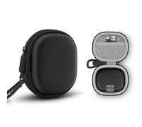 Hard EVA Case for Soundcore Aerofit Pro, Shockproof Anti-Crush Water Resistant Travel Bag with Carabiner, Portable Protective Storage Pouch for Earbuds with Mesh Pocket & Pull Strap (Black)