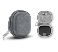 Hard EVA Case for Soundcore Aerofit Pro, Shockproof Anti-Crush Water Resistant Travel Bag with Carabiner, Portable Protective Storage Pouch for Earbuds with Mesh Pocket & Pull Strap (Grey)