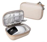 Hard EVA Mouse Case 15x9.5cm Water-Resistant Zipper Dual-Layer Storage | Oxford cloth and PU for surface Fit 15x9.5x7cm Multi-compartment mesh pocket Carabiner clip included