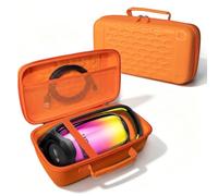 Hard EVA Shockproof Storage Case for JBL Pulse 6 Speaker Travel Bag，Orange | Hard-shell Anti-pressure Waterproof Shock-absorbing Anti-drop Impact-resistant Anti-scratches Dustproof
