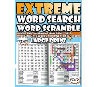 Hard & Extreme Word Search Puzzle Book for Adults: Scramble & Search Challenge with 100 Themed Puzzle: A Unique and Challenging Brain Game - First ... Collection - Large Print Puzzle Series)