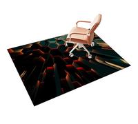 Hard Floor Chair Mat Office Desk Protector for Carpet & Tile Gaming Chair Floor Mat Large 130x160 cm Easy-Glide Rolling Chair Mat Plastic Floor Protector
