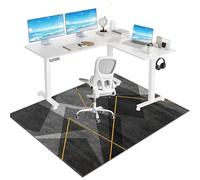 Hard-Floor Chair Mats, Carpet Protection Mat, Chair Rolling Mat, Office Chair Mat for Hardwood Computer Desk Floor Mat Desk Chair Protector carpet, Floor protector for Rolling Chair 150 x 180 cm
