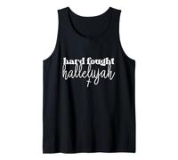 Hard Fought Hallelujah Christian Bible Verse Tank Top