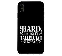 Hard Fought Hallelujah Christian Design for Church Believers Case for iPhone XS Max