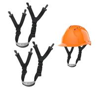 Hard Hat Chin Strap, 2 Pcs Chin Strap for Hard Hat with Detachable Elastic Strap and Chin Cup Adjustable, Safety Helmet Strap Construction Compatible with Most Hard Hats