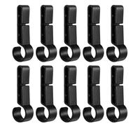 Hard Hat Clips | 10-Pieces Helmet Headlight Secure Hooks | Hard Hat Accessories for Industrial Work Construction Oilfield Fishing Maintenance Caving