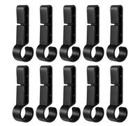 Hard Hat Clips - 10 Pieces Helmet Light Hooks, Industrial Work Attachment, Safety Headlamp Mount | Secure Headlight Holder For Construction Night Fishing Caving Maintenance & Unit