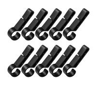 Hard Hat Headlamp Clips (10 Pack) - Safety Helmet Light Hooks For Construction And Industrial Use, Secure Fastener For Headlamp Straps Up To 30mm, Site Safety Accessory, 10 Pcs