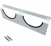 Hard Hat Holder Wall Mount with Screws, Heavy Duty Galvanized Steel Rack for Safety Helmet Organization in Power Plants