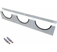 Hard Hat Holder Wall Mount with Screws, Heavy Duty Galvanized Steel Rack for Safety Helmet Organization in Power Plants