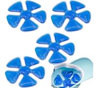 Hard Hat Ice Pack, 4PCS Reusable Helmet Cold Pad,Gel Ice Pack Cold Pack Reusable Sun Cooling Insert Portable Helmet Pad Cooling Healthy for Running Camping Climbing (4PCS-A)