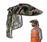 Hard Hat Neck Shade - Adjustable UV Protection, Adaptable Helmets Design | Breathable Safety Helmet Visor, Durable For Construction Site Work, Labor Protection, Helmet Accessory, Head Face