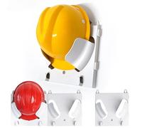 Hard Hat Rack 3 Pcs, Hard Hat Storage Rack Hard Hat Helmet Holder,Hard Hat Placement Hanging Rack for Workshop Office Living, Hard Hat Rack Display Rack (Hook style)