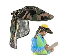 Hard Hat Shade Full Brim,Hard Hat Sun Shield | Adjustable Tightness Cap Attachment Anti-UV Breathable for Face Head Work Hiking Gardening Cycling Labor