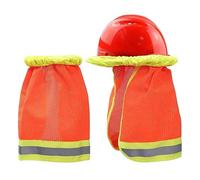 Hard Hat Shade - Hard Hat Shade Full Brim | UV Protection 2 Pieces Neck Cover with Reflective Strap | Lightweight Helmet Accessories for Men & Women | Breathable Mesh Neck Shield for Outdoor Work