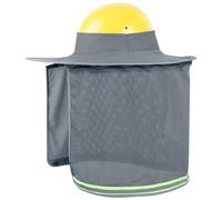 Hard Hat Sun Neck Shield - Safety Helmets Accessories | Hardhat Full Brim Neck Sunshade Cover, Construction Workers Protector High Visibility, For Work Site