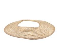 Hard Hat Sun Shade Straw Visor with Wide Brim for Workers | Wheat Straw Build, Vents and Removable Cover, Beige Finish for Outdoor Field Work Random Color