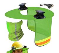 Hard Hat Sun Shield | Full Brim Neck Protection - Hard Hat Visor With Solar Fan - for Greening Agricultural Planting Roofing Landscaping Projects Farmers