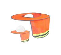 Hard Hat Sun Shield with Reflective Strip Mesh Neck Shield Sun Visor Cover Foldable Storage Hard Hat Sunshade Neck Protection for Hardhat Accessories
