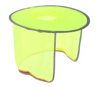 Hard Hat Sun Visor Polyester Wide Brim Attachment for Outdoor Work | Yellow, Foldable Elastic Zipper Design, Ventilation Support, for Construction Workers on Site