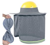 Hard Hat Sunshade - Extended Edge, Hard Hat Sunshade Neck Shield | High Visibility Safety Helmets, Protection Attachment For Garden Workshop, Welding Landscaping