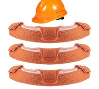 Hard Hat Sweat Bands - 3 Pieces Headgear Cushion, Helmet Sweat Absorbing, Moisture Wicking Pads for Mining Work Construction Safety | Firefighting Industrial Outdoor Electrical Protection Comfort Use