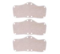 Hard Hat Sweatband Snap-on Reusable Plush Fabric 6 Pcs Grey