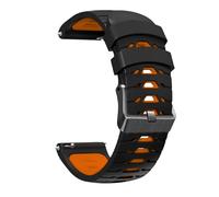 Hard Hat Watches - Silicone Watch Strap for Men, Silicone Smart Watch Band Strap for Original & Foreman, Smartwatch Accessories, Quick-Swap Design (Black and Orange)