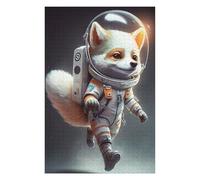 Hard Jigsaw Puzzle for Adults 1000 PCS Astronaut Space Wolf Adult Jigsaw Puzzle Hands-on Game Perfect Decoration Great Gift for Gaming 1000 PCS