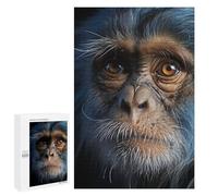Hard Jigsaw Puzzle for Adults 1000 PCS Cool Chimpanzee Portrait Puzzle for Adults Brain Teaser Game Birthday Present Birthday Present, Gifts, 1000 PCS
