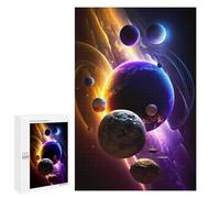 Hard Jigsaw Puzzle for Adults 1000 PCS Cosmic Planetary Array Puzzle for Adults Relax Games Difficult Challenge Challenging To Complete 1000 PCS