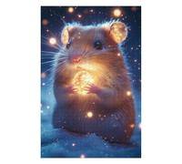 Hard Jigsaw Puzzle for Adults 1000 PCS Cute Magic Hamster Adult Jigsaw Puzzle Hands-on Game Perfect Decoration Great Gift for Gaming 1000 PCS