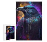 Hard Jigsaw Puzzle for Adults 1000 PCS Dark Mighty Raven Puzzle for Adults Relax Games Difficult Challenge Challenging To Complete 1000 PCS