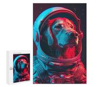 Hard Jigsaw Puzzle for Adults 1000 PCS Dog Astronaut Puzzle for Adults Brain Teaser Game Birthday Present Birthday Present, Gifts, 1000 PCS