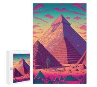 Hard Jigsaw Puzzle for Adults 1000 PCS Egyptian Pyramid Puzzle for Adults Brain Teaser Game Birthday Present Birthday Present, Gifts, 1000 PCS