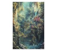 Hard Jigsaw Puzzle for Adults 1000 PCS Enchanted Garden Path Jigsaws for Adults Hands-on Game A Work of Art Great Gift for Gaming 1000 PCS