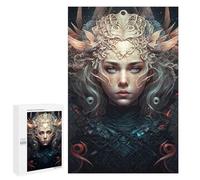 Hard Jigsaw Puzzle for Adults 1000 PCS Fantasy Queen Portrait Puzzle for Adults Relax Games Difficult Challenge Challenging To Complete 1000 PCS