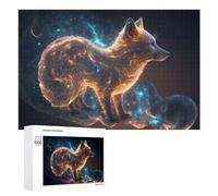Hard Jigsaw Puzzle for Adults 1000 PCS Galactic Fox Cosmic Artwork Adult Puzzles Family Game For Family Fun Great Gift for Gaming 1000 PCS