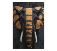 Hard Jigsaw Puzzle for Adults 1000 PCS Gold & Black Elephant Painting Jigsaws for Adults Hands-on Game A Work of Art Great Gift for Gaming 1000 PCS