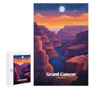 Hard Jigsaw Puzzle for Adults 1000 PCS Grand Canyon Night Puzzle for Adults Brain Teaser Game Birthday Present Birthday Present, Gifts, 1000 PCS