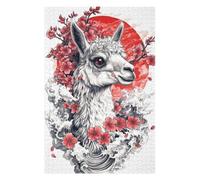 Hard Jigsaw Puzzle for Adults 1000 PCS Japanese Llama Tattoo Jigsaws for Adults Hands-on Game A Work of Art Great Gift for Gaming 1000 PCS