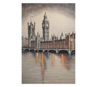 Hard Jigsaw Puzzle for Adults 1000 PCS London My Pencil Jigsaws for Adults Hands-on Game A Work of Art Great Gift for Gaming 1000 PCS
