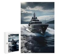 Hard Jigsaw Puzzle for Adults 1000 PCS Luxury Yacht Puzzle for Adults Relax Games Difficult Challenge Challenging To Complete 1000 PCS
